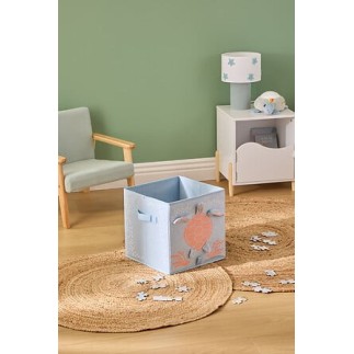 Boîte de rangement Mer velours bleu