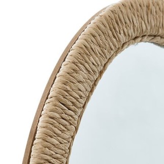 Miroir Tilia 31x40cm bois et corde