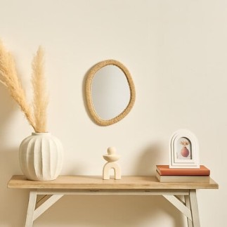 Miroir Tilia 31x40cm bois et corde