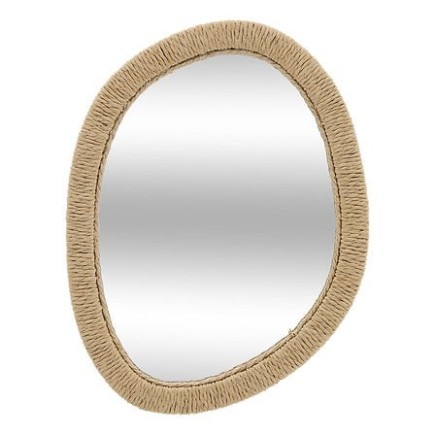 Miroir Tilia 31x40cm bois et corde