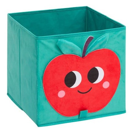 Boîte de rangement Chachapop velours pomme