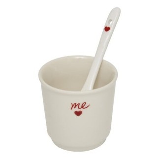 Coffret 2 tasses espresso Valentine 10 cl You & Me