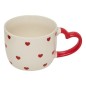 Rack 4 mugs Valentine 22cl coeur