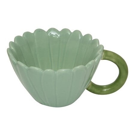 Mug Fleur de Rose 22cl vert