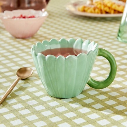 Mug Fleur de Rose 22cl vert