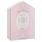 Coffret de naissance souvenirs maison rose