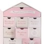 Coffret de naissance souvenirs maison rose