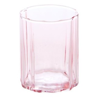 Gobelet Fleur de rose verre rose