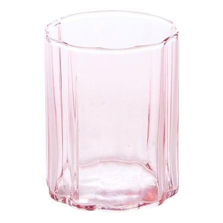 Gobelet Fleur de rose verre rose