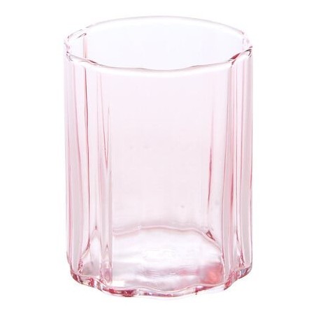 Gobelet Fleur de rose verre rose