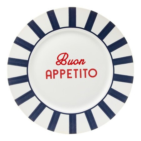 Assiette plate Della Pasta Bon Appetito 27 cm
