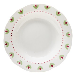 Assiette creuse Fleur de Rose 23cm