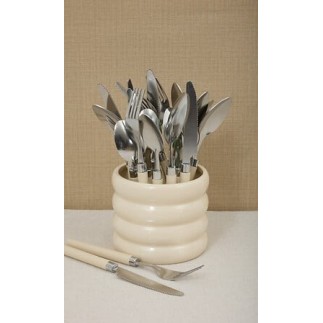 Ménagère 24 pièces Elsa crème