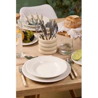 Ménagère 24 pièces Elsa crème