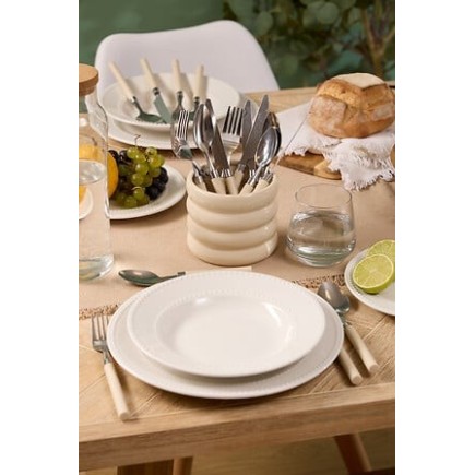 Ménagère 24 pièces Elsa crème