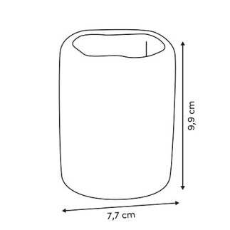 Pot à brosse à dents Oleya résine beige