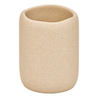 Pot à brosse à dents Oleya résine beige