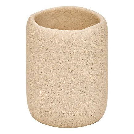 Pot à brosse à dents Oleya résine beige