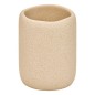 Pot à brosse à dents Oleya résine beige