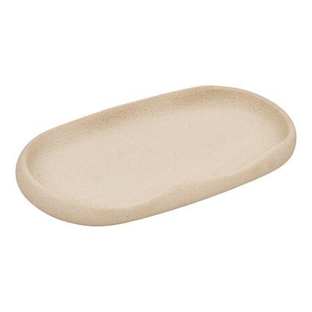 Plateau Olea 22,6x12,7cm résine beige