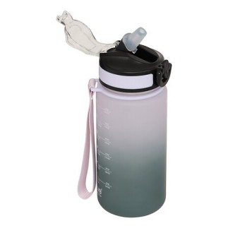 Bouteille sport avec paille 0,6 l plastique