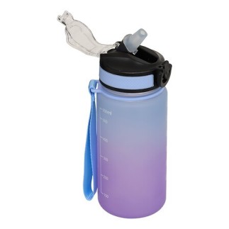 Bouteille sport avec paille 0,6 l plastique