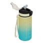 Bouteille sport avec paille 0,6 l plastique