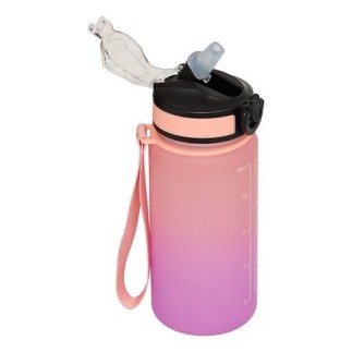 Bouteille sport avec paille 0,6 l plastique