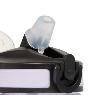 Bouteille sport avec paille 0,6 l plastique