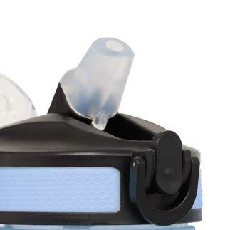 Bouteille sport avec paille 0,6 l plastique