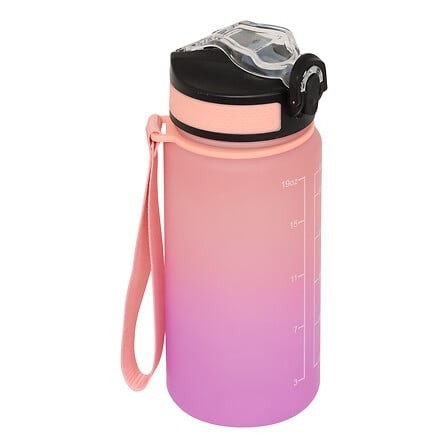 Bouteille sport avec paille 0,6 l plastique