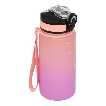 Bouteille sport avec paille 0,6 l plastique