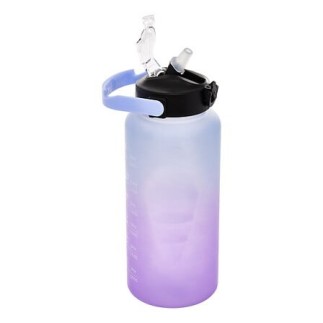 Bouteille sport avec paille 2 l plastique