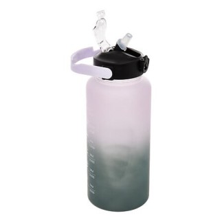 Bouteille sport avec paille 2 l plastique