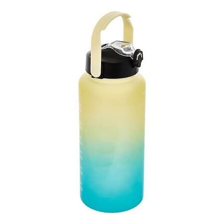 Bouteille sport avec paille 2 l plastique
