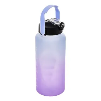 Bouteille sport avec paille 2 l plastique