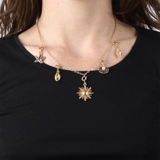 COLLIER AVEC CHARMS COQUILLAGES