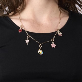 COLLIER AVEC CHARMS LICORNE