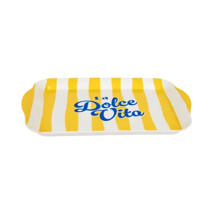 PLATEAU PLASTIQUE DOLCE VITA 21X14CM