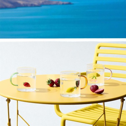 MUG EN VERRE FIGURINE FRUIT 30CL