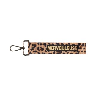 PORTE CLES LEOPARD MERVEILLEUSE
