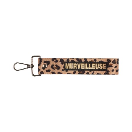 PORTE CLES LEOPARD MERVEILLEUSE