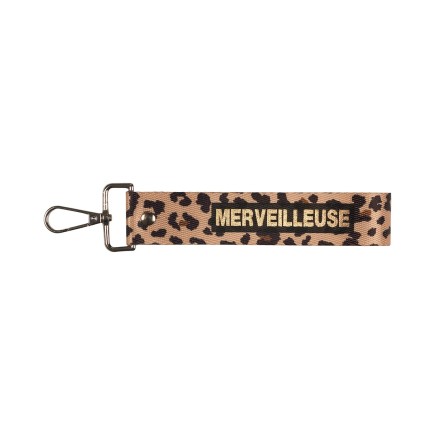 PORTE CLES LEOPARD MERVEILLEUSE