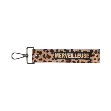 PORTE CLES LEOPARD MERVEILLEUSE