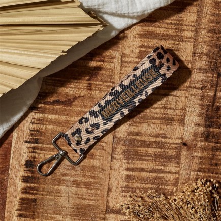 PORTE CLES LEOPARD MERVEILLEUSE