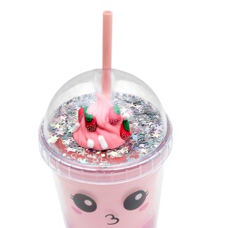 GOBELET DE TRANSPORT STARCUP FRAISE KAWAII 45CL