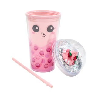 GOBELET DE TRANSPORT STARCUP FRAISE KAWAII 45CL