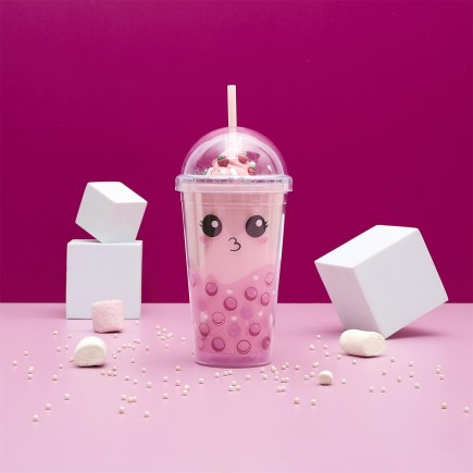 GOBELET DE TRANSPORT STARCUP FRAISE KAWAII 45CL