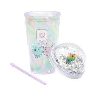 GOBELET DE TRANSPORT STARCUP CHAMALLOW KAWAII 45CL