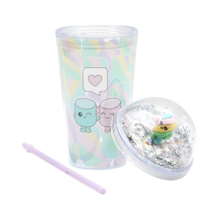 GOBELET DE TRANSPORT STARCUP CHAMALLOW KAWAII 45CL